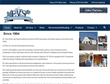 Tablet Screenshot of equinevetservice.com